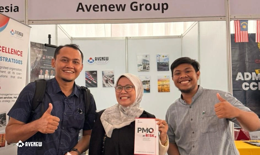 Dr. Alin Veronika pada booth Avenew pada Industry Exhibition FTUI 2026.